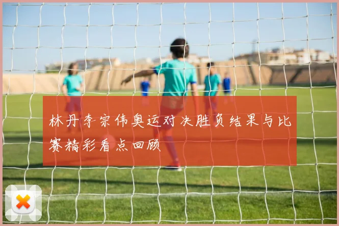 林丹李宗伟奥运对决胜负结果与比赛精彩看点回顾